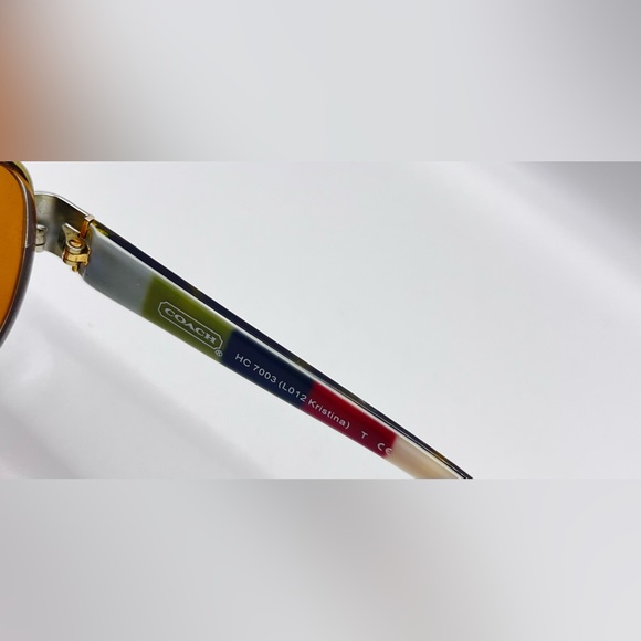 Coach HC7003 Gold Pilot Sunglasses Frames Only - Picture 7 of 8